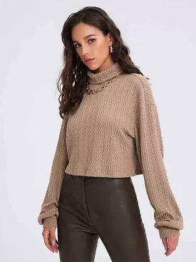 Turtleneck Long Sleeve Top