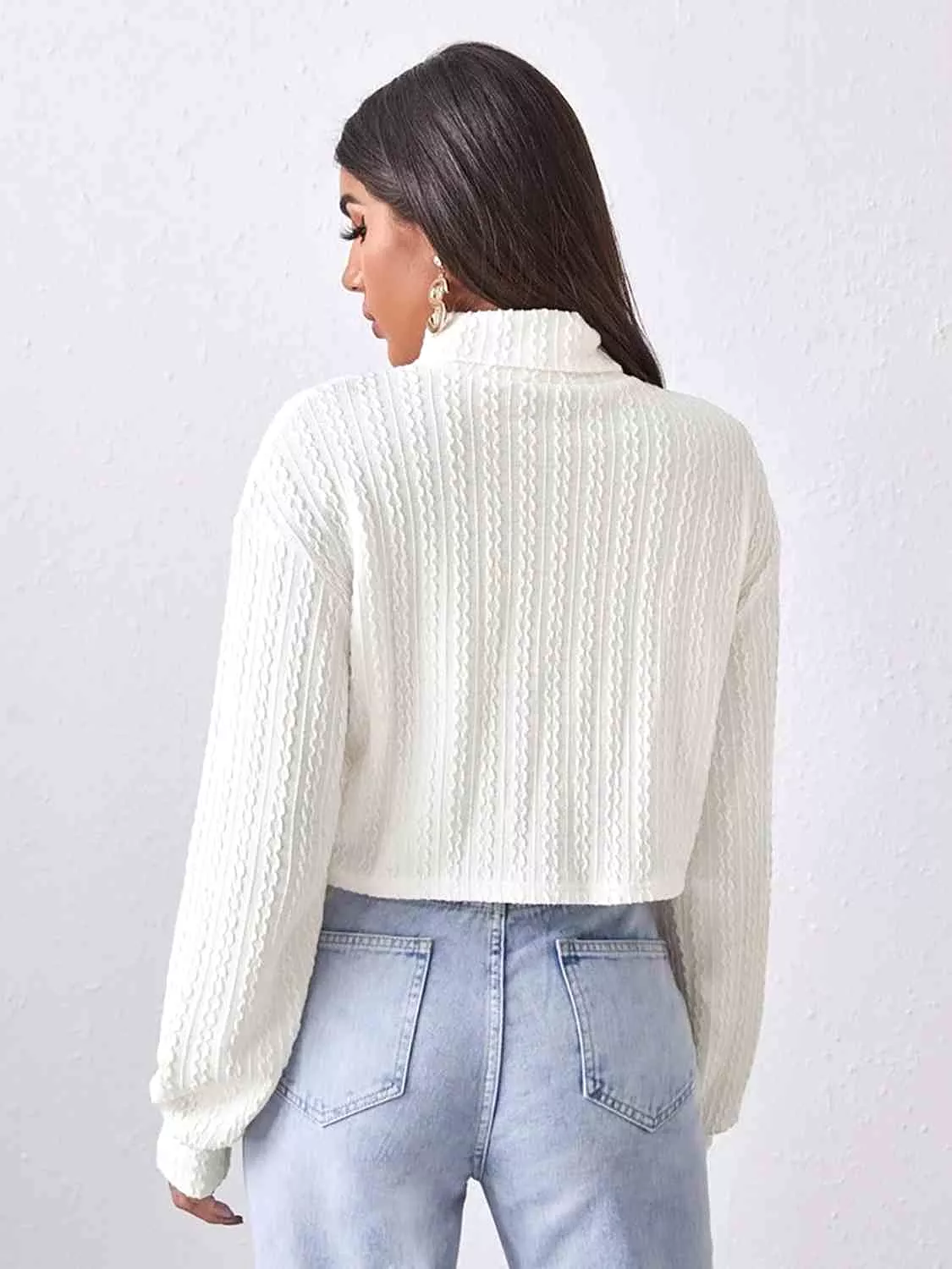 Turtleneck Long Sleeve Top