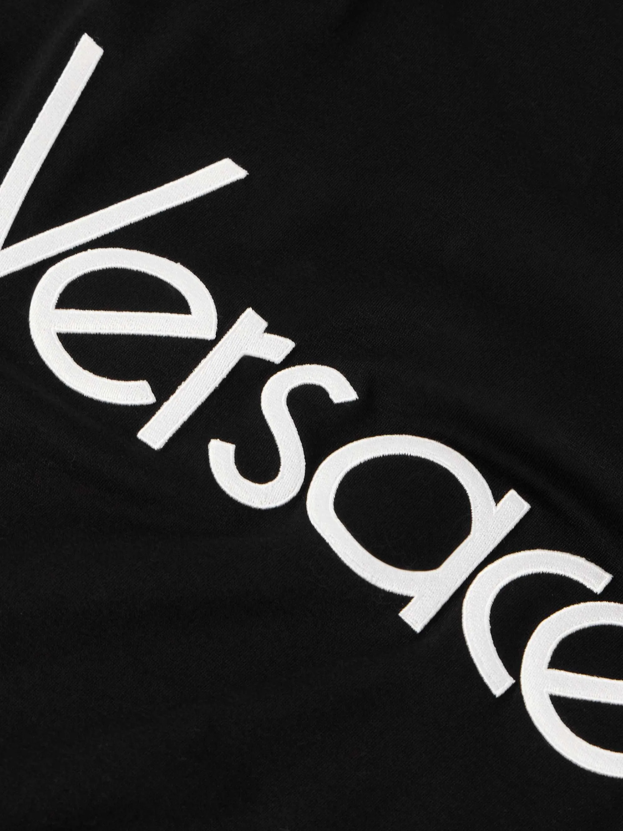 VERSACE  |Cotton Short Sleeves Logo Luxury T-Shirts