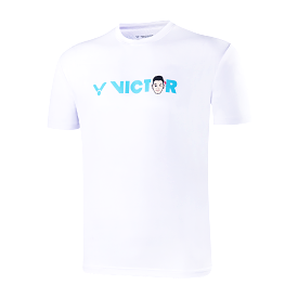 Victor X LZJ Cartoon Sports Shirt T20056A White UNISEX