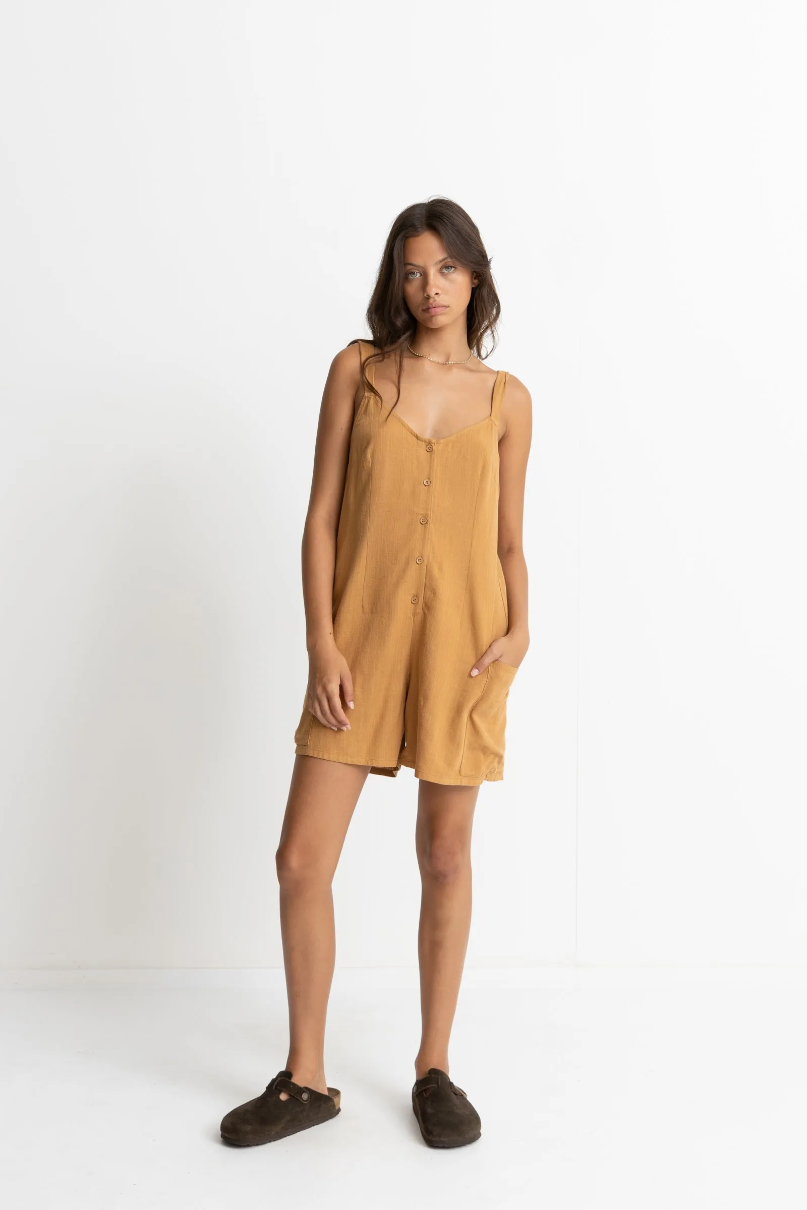 Weekender Playsuit Tan