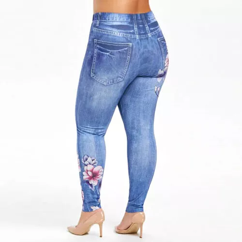 Women High Waisted Stretchy Skinny Jeans Ladies Denim Jeggings Pants S4590260