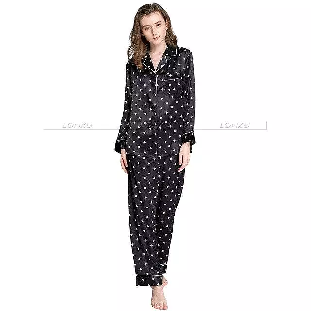 Women Polka Dots Pajama Set