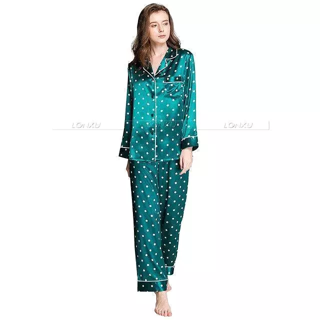 Women Polka Dots Pajama Set