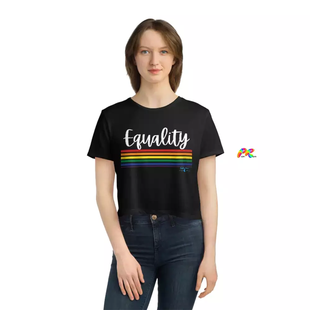 Women's Equality Flowy Cropped T-Shirt