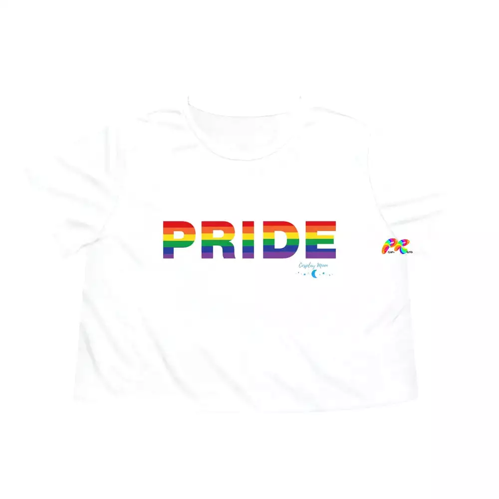 Women's Flowy Pride Cropped T-Shirt