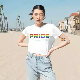 Women's Flowy Pride Cropped T-Shirt