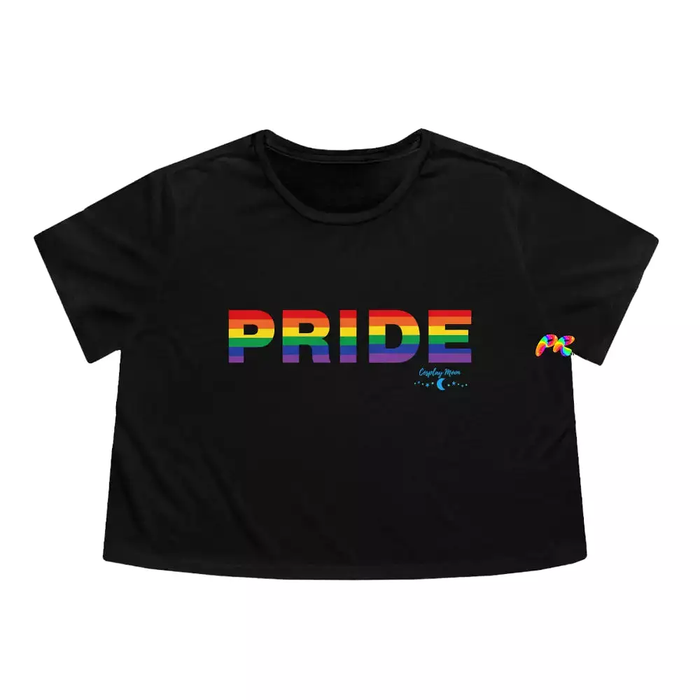 Women's Flowy Pride Cropped T-Shirt