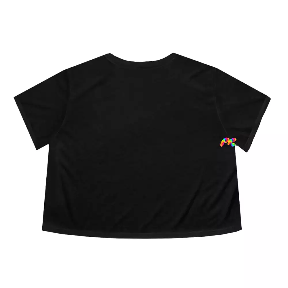 Women's Flowy Pride Cropped T-Shirt