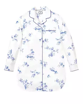 Women's Indigo Floral Nightshirt