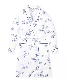 Women's Indigo Floral Robe