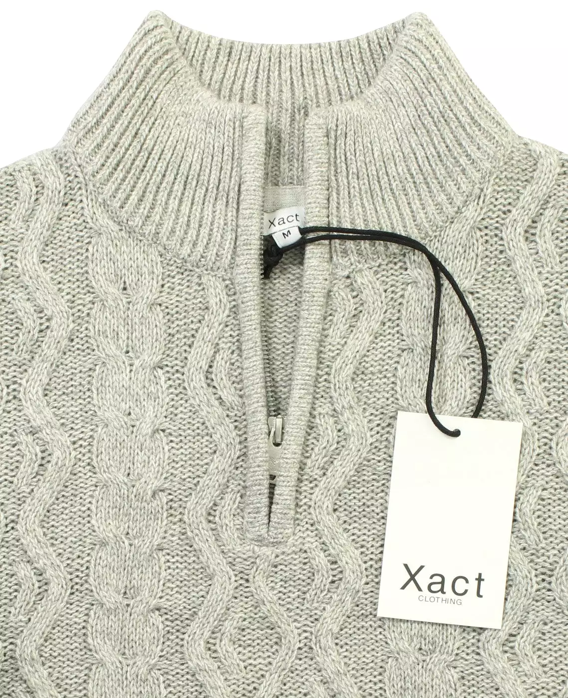 Xact Men's 1/4 Zip Neck Cable Jumper