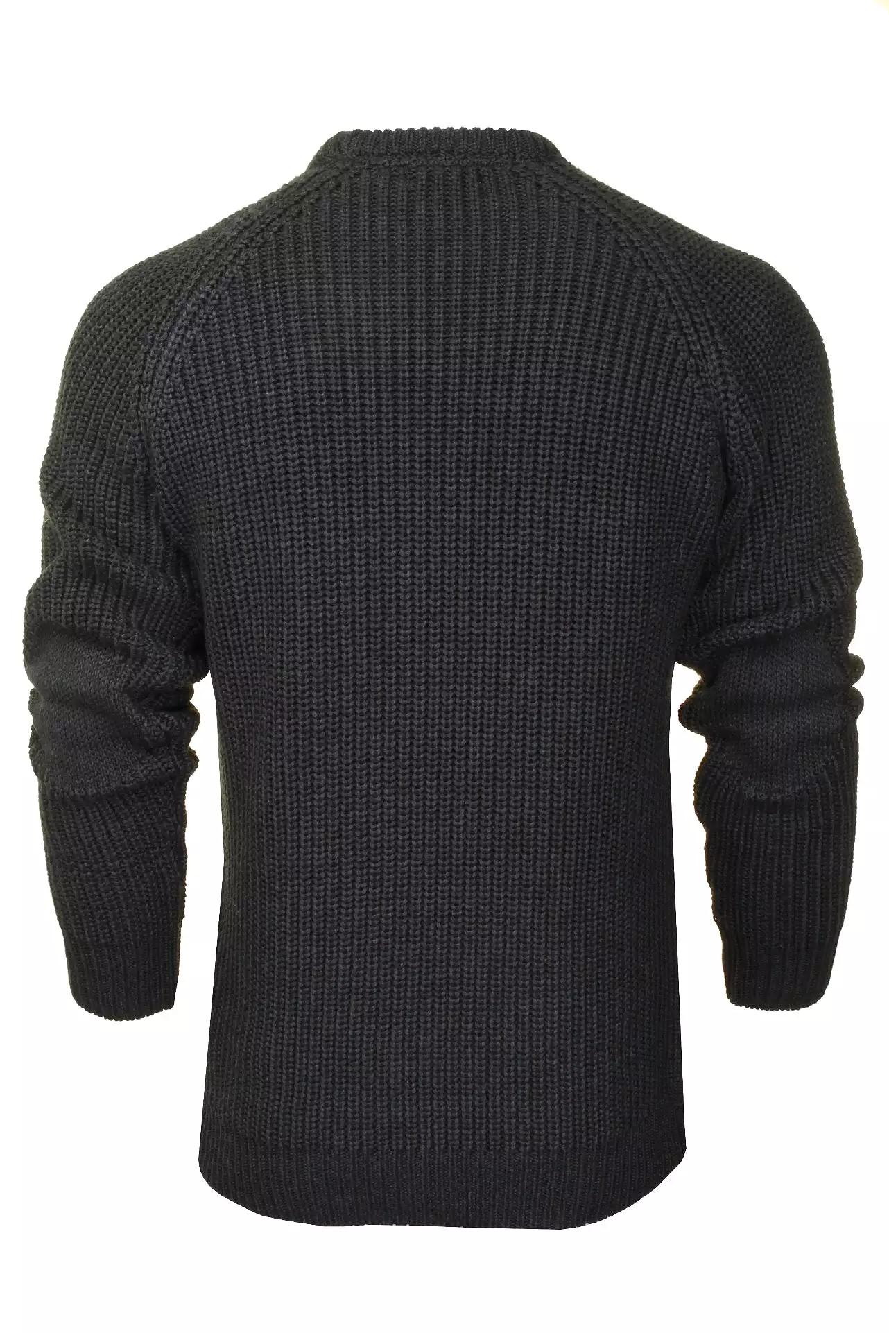 Xact Men's Chunky Fisherman Knit Jumper