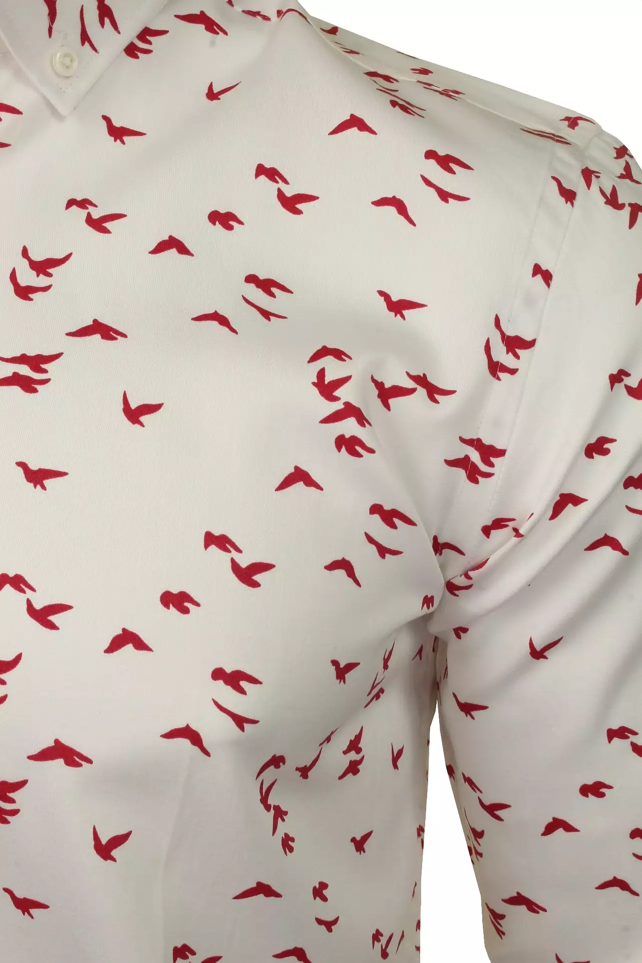 Xact Men's Cotton Bird Print Long Sleeved Shirt