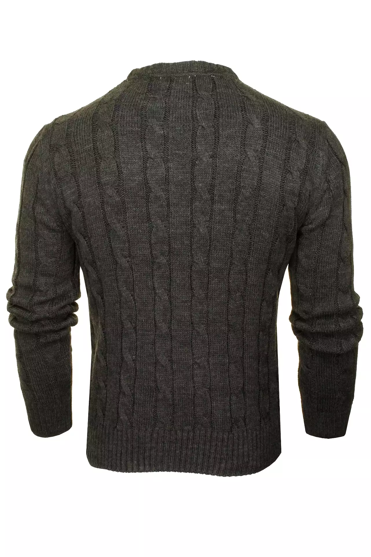 Xact Men's Crew Neck Cable Knit Jumper