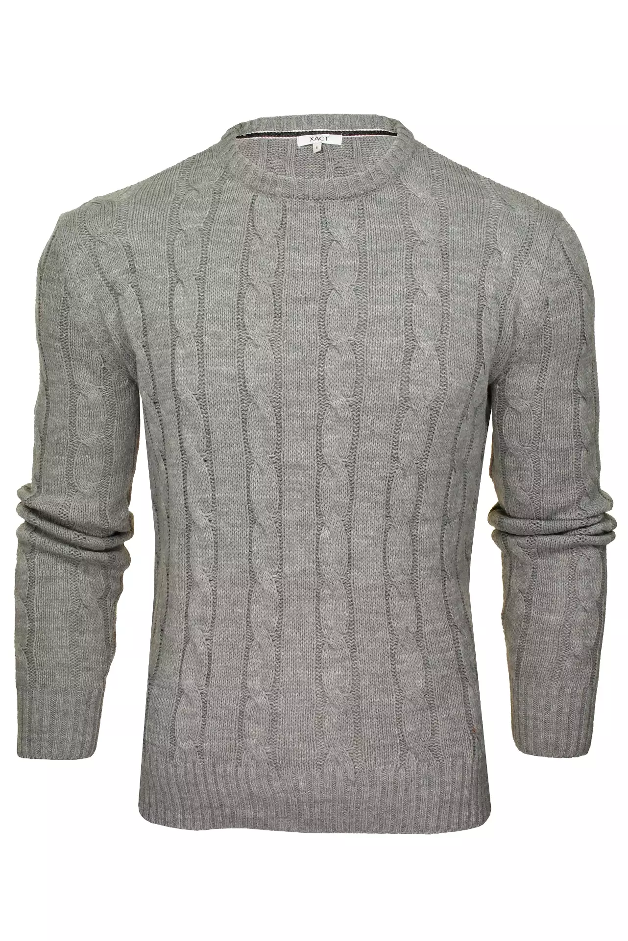 Xact Men's Crew Neck Cable Knit Jumper