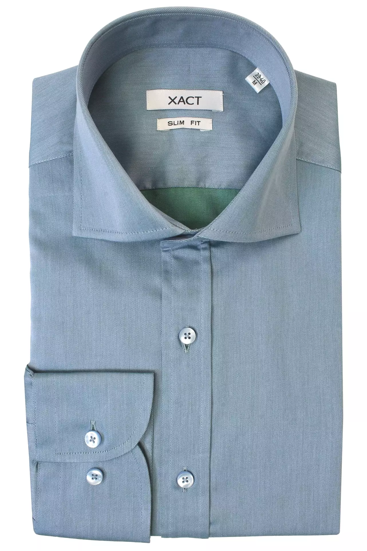 Xact Men's Formal Business Shirt - Premium 100% Cotton, Long Sleeved