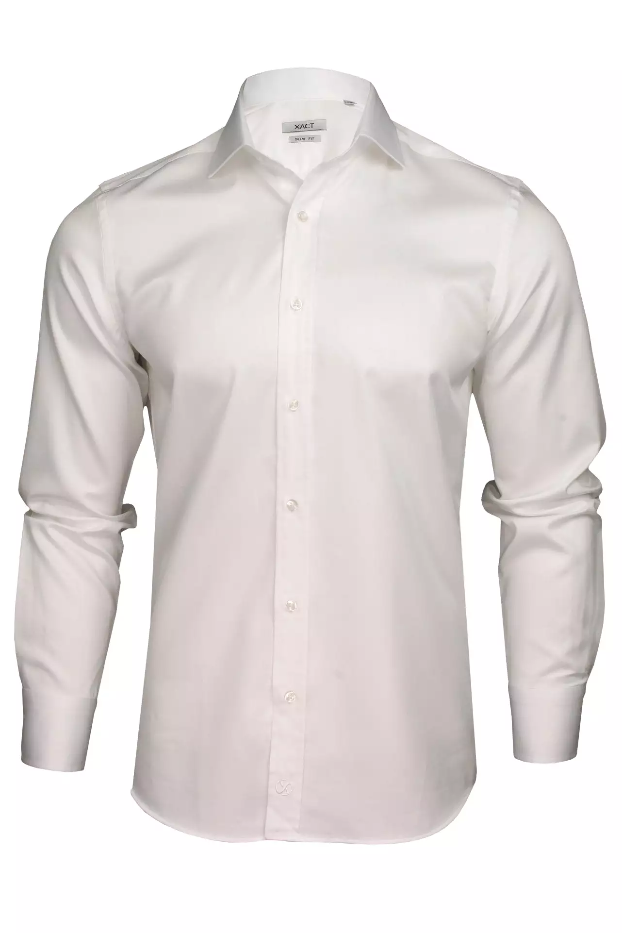 Xact Men's Formal Business Shirt - Premium 100% Cotton, Long Sleeved