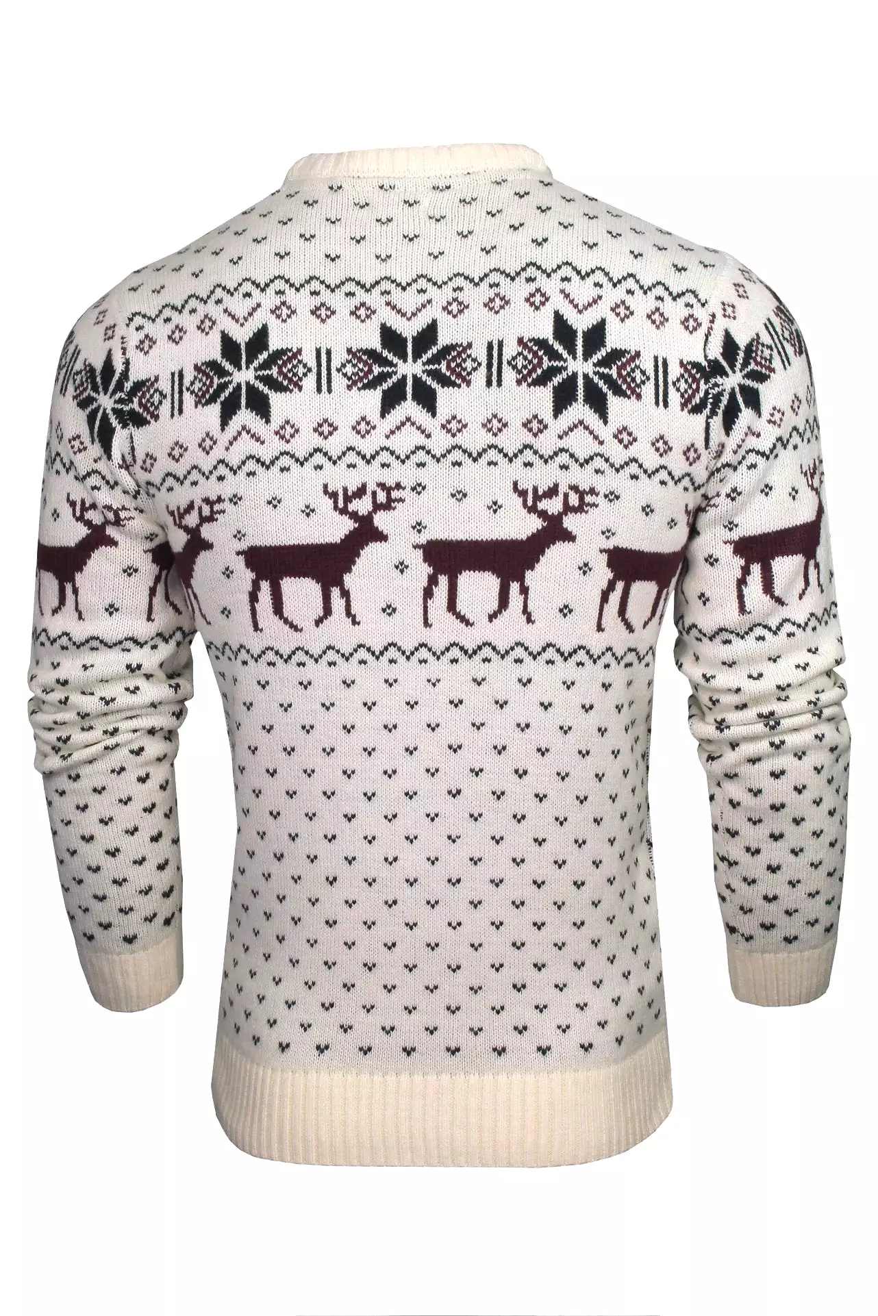 Xact Men's Nordic Fairisle Crew Neck Christmas Jumper