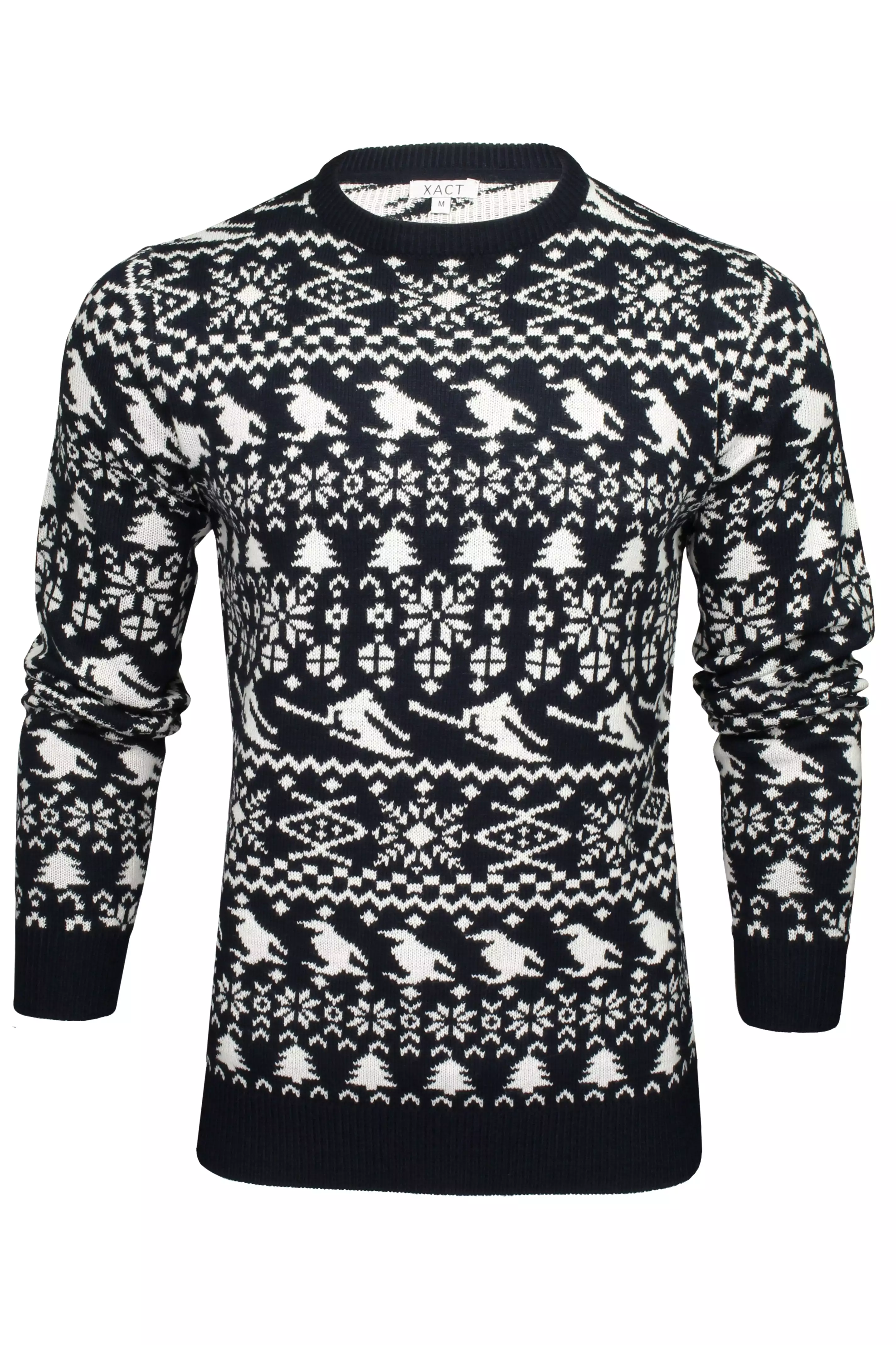 Xact Men's Nordic 'Reindeer' Xmas / Christmas Jumper