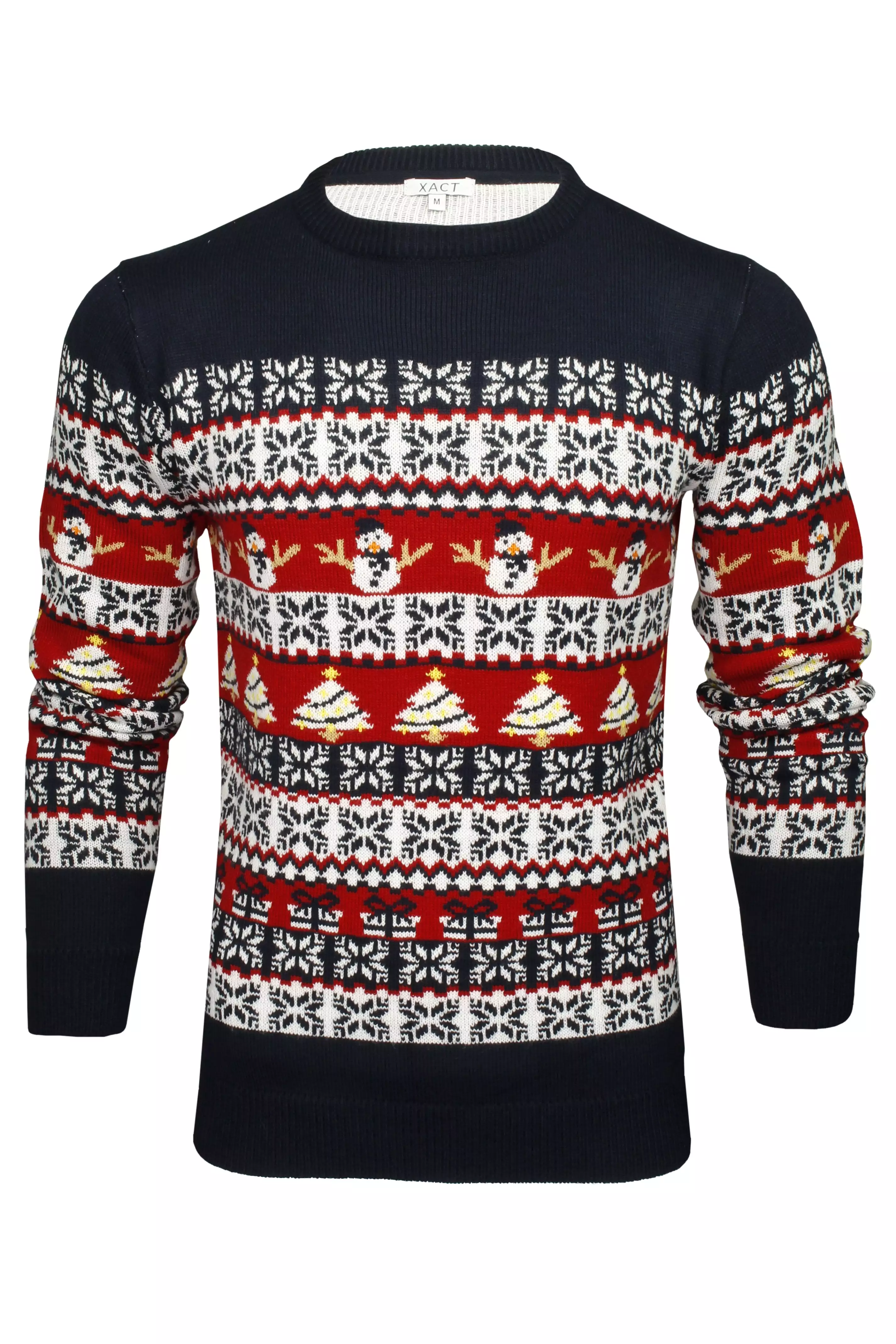 Xact Men's Nordic 'Reindeer' Xmas / Christmas Jumper