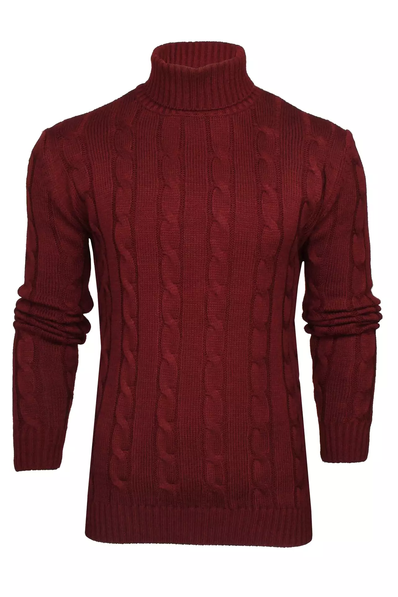 Xact Men's Roll Neck Cable Knit Jumper