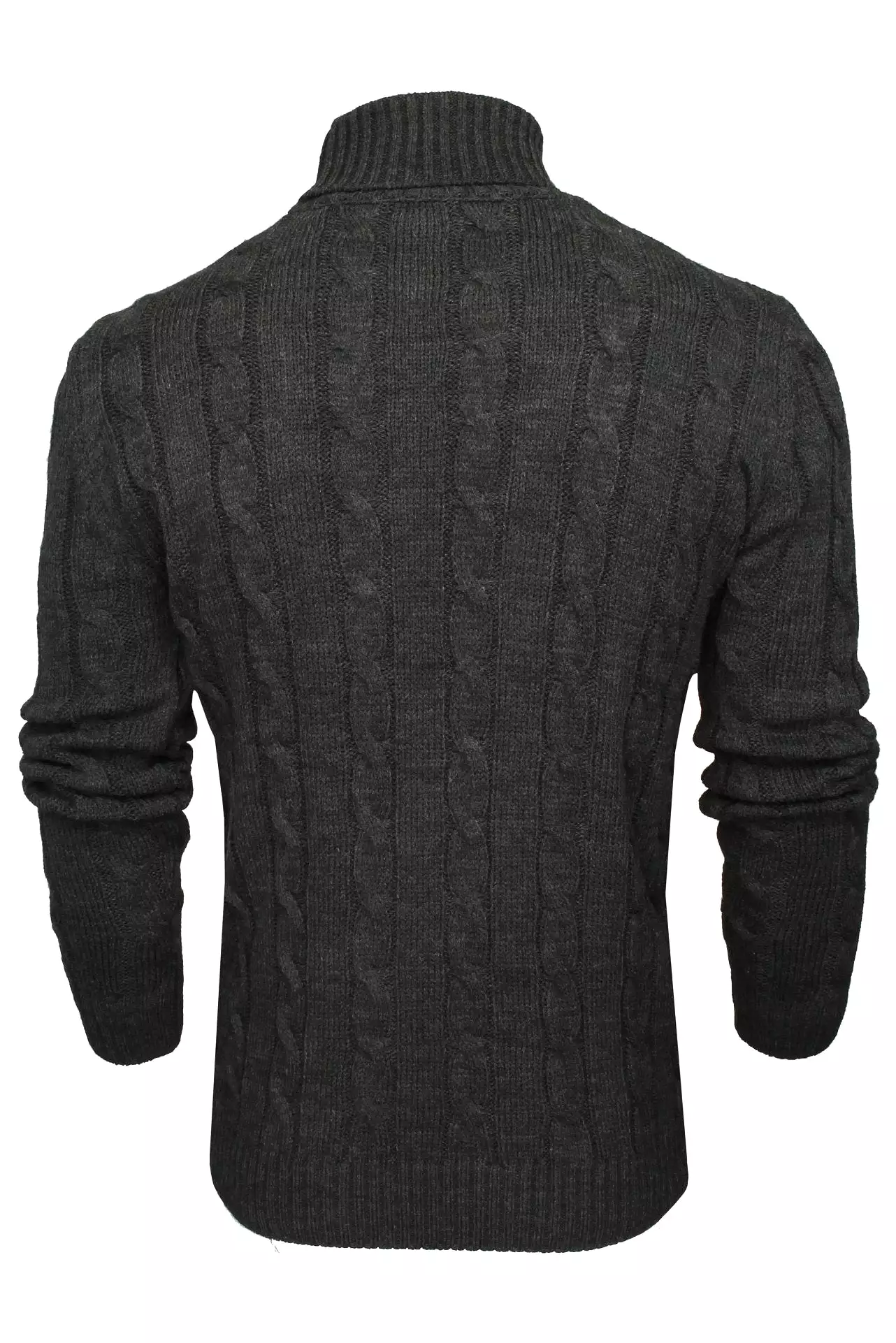 Xact Men's Roll Neck Cable Knit Jumper