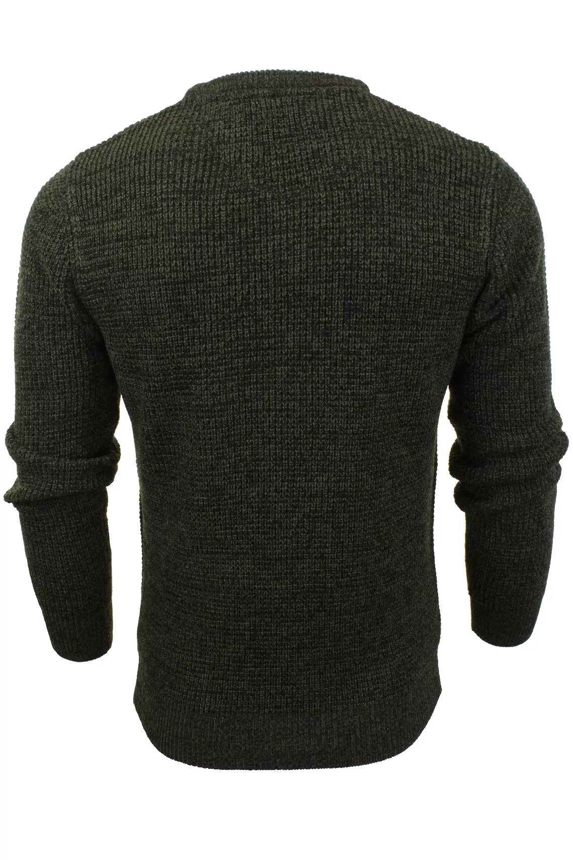 Xact Men's Twist Waffle Knit Crew Neck Jumper