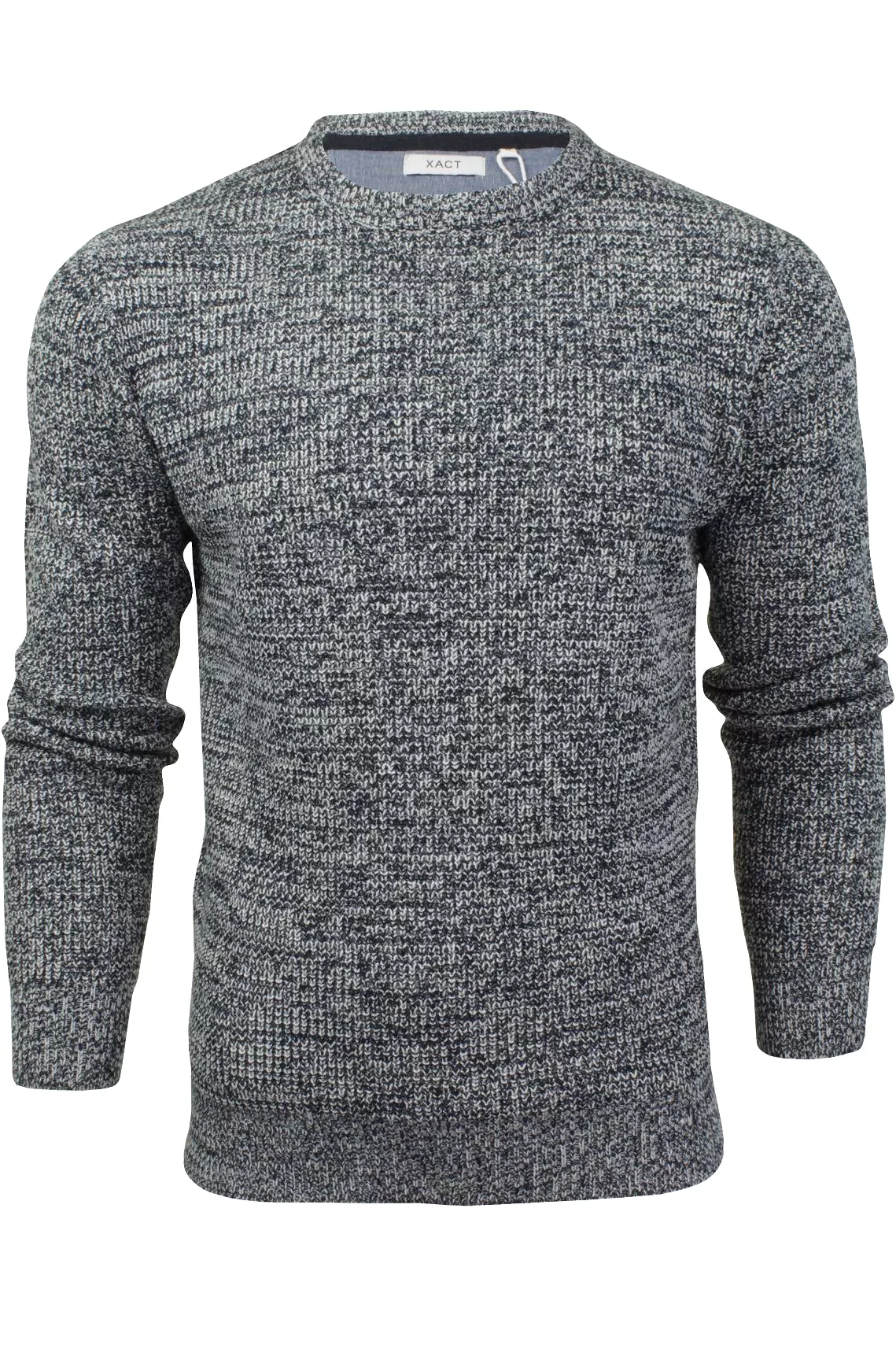 Xact Men's Twist Waffle Knit Crew Neck Jumper